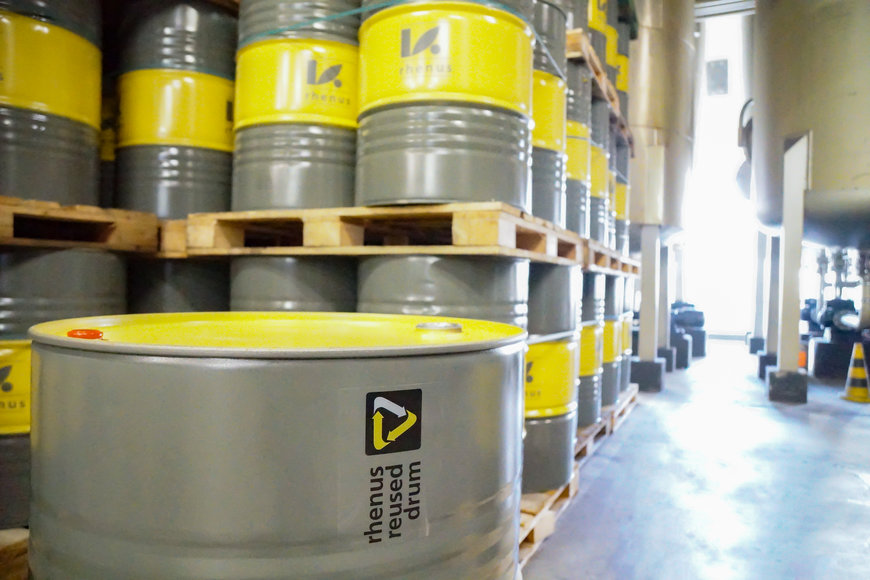 Sustainably packaged: Rhenus Lub increases proportion of reusable reconditioned drums for metalworking fluids to over 50%